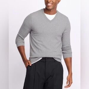 THE COMMONS Brentwood 100% Cashmere V-Neck Sweater Size Large